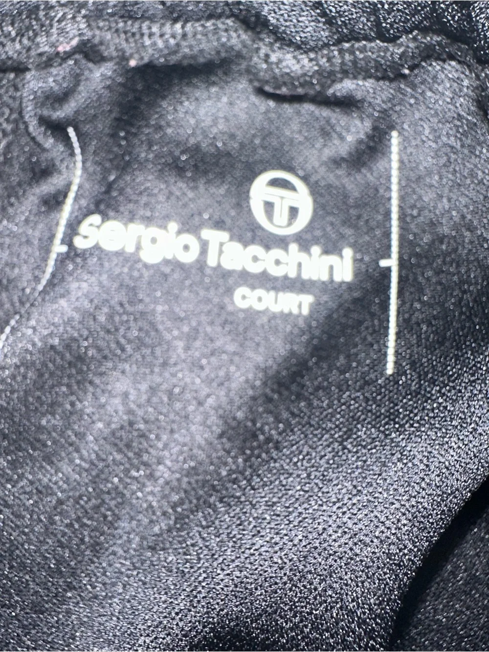 Sergio Tacchini Black Men's Joggers with Logo Accent